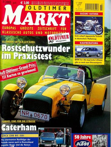 Deckblatt Oldtimer Markt (07/2003)